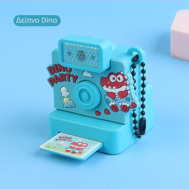 Παιδικό φωτιζόμενο και ηχοδιαδραστικό καμέρα-κρεμαστό παιχνίδι με μπρελόκ και διακοσμητικό για τσάντα, πλαστικό, για ηλικίες 4–6 ετών