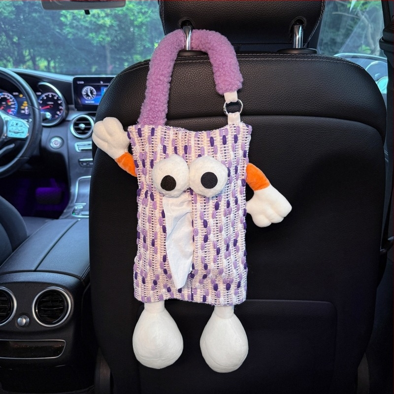 Κάδος απορριμμάτων αυτοκινήτου με κρεμαστό σχεδιασμό, αδιάβροχο ύφασμα, τοποθέτηση στην πλάτη του καθίσματος, Zaowu