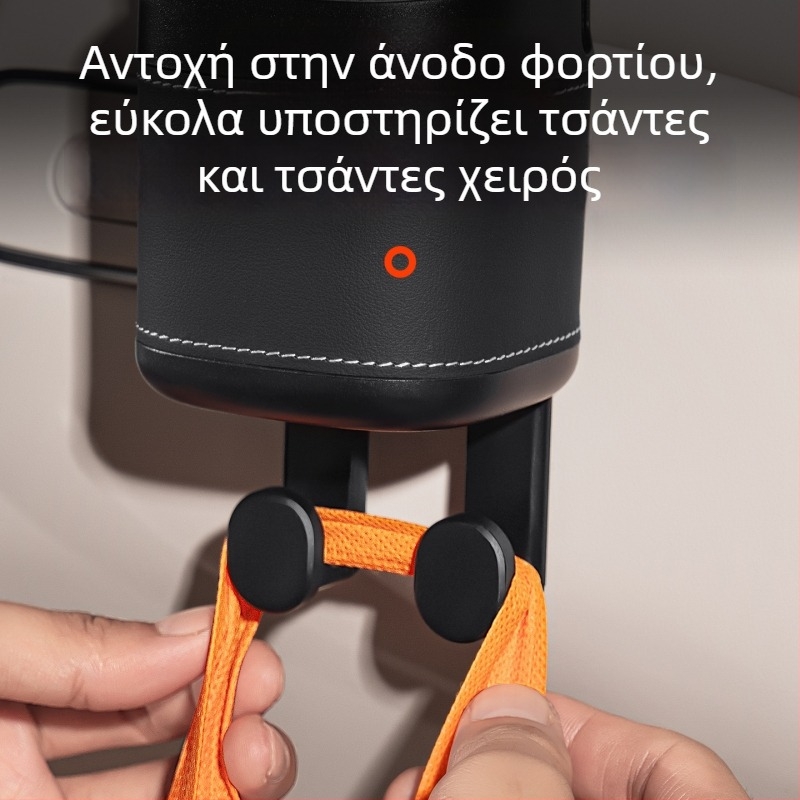 Οργανωτής πίσω καθίσματος με θήκη για ποτήρι, βάση τηλεφώνου και τσάντα αποθήκευσης με γάντζο — Υλικό: ABS+Δέρμα; Χρήση: πίσω μέρος καθίσματος; Λειτουργία: Πολυλειτουργική αποθήκευση; Λογότυπο: διαθέσιμο