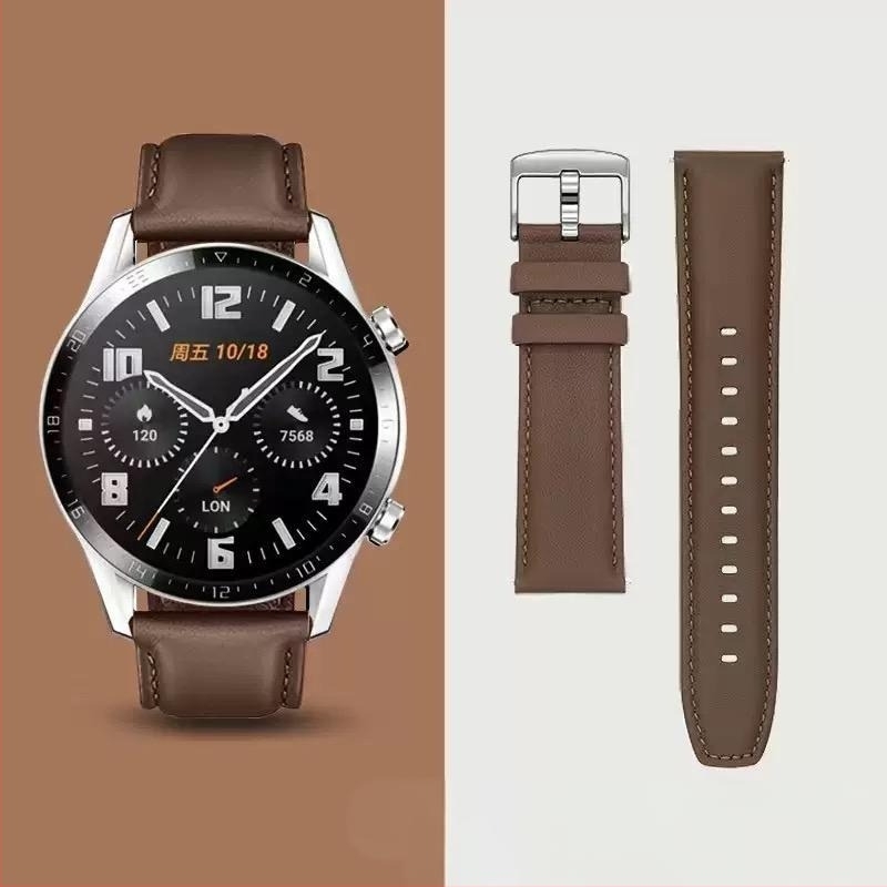 FKFM Γνήσιο Δερμάτινο Λωρίδα Ρολογιού για Huawei GT6/GT5, Watch4 GT3 GT2 και Honor Magic — Κλείσιμο με Καρφί
