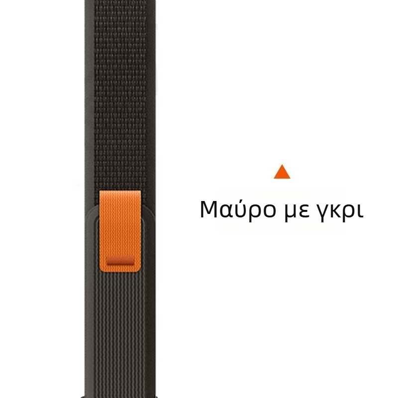 Λουράκι Apple Watch από καμβά με Velcro — συμβατό με Apple Watch Series, Άνοιξη 2024, χωρίς μάρκα, στυλ επιχειρηματικό/casual/αθλητικό, μοντέρνο αστικό στιλ