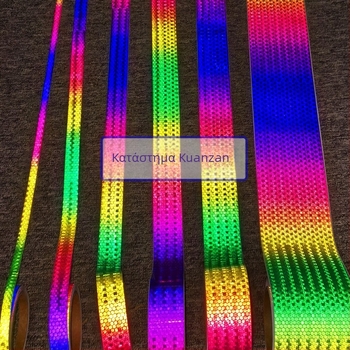 Στικέρ διακόσμησης σώματος ηλεκτρικού μοτοποδήλατου με πολύχρωμες αντανακλαστικές ταινίες — Μάρκα: Unique, Υλικό: Other