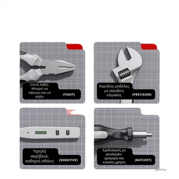 Σετ εργαλείων οικιακής επισκευής με θήκη αυτοκινήτου, πολλαπλών χρήσεων από χάλυβα άνθρακα, 81-100 τεμάχια