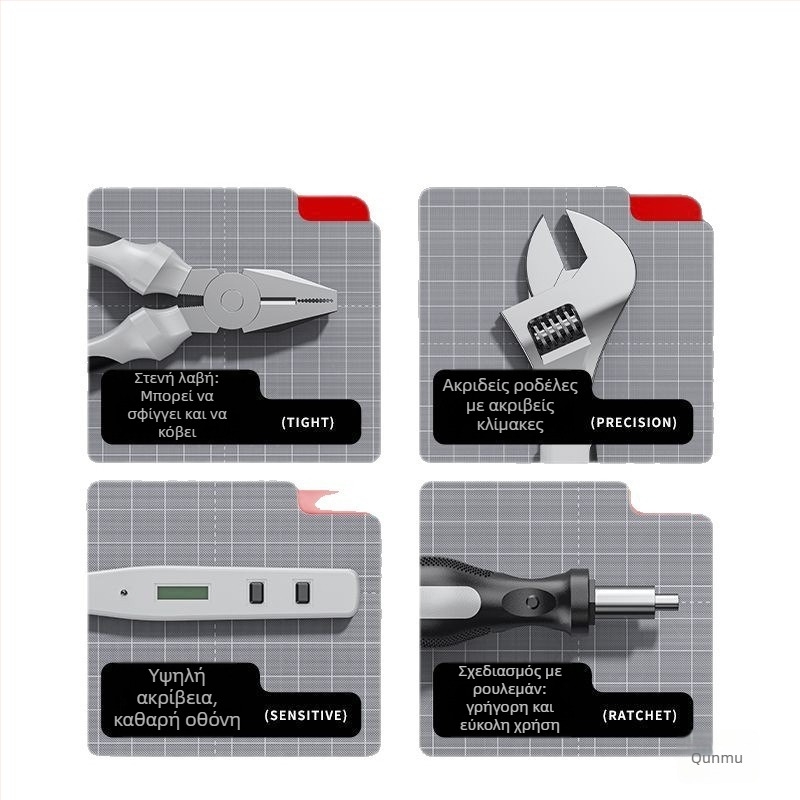 Σετ εργαλείων οικιακής επισκευής με θήκη αυτοκινήτου, πολλαπλών χρήσεων από χάλυβα άνθρακα, 81-100 τεμάχια