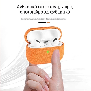 Κάλυμμα προστασίας AirPods Pro 3 / AirPods 4 με βελούδινη υφασμάτινη υφή, φορητό, για Apple