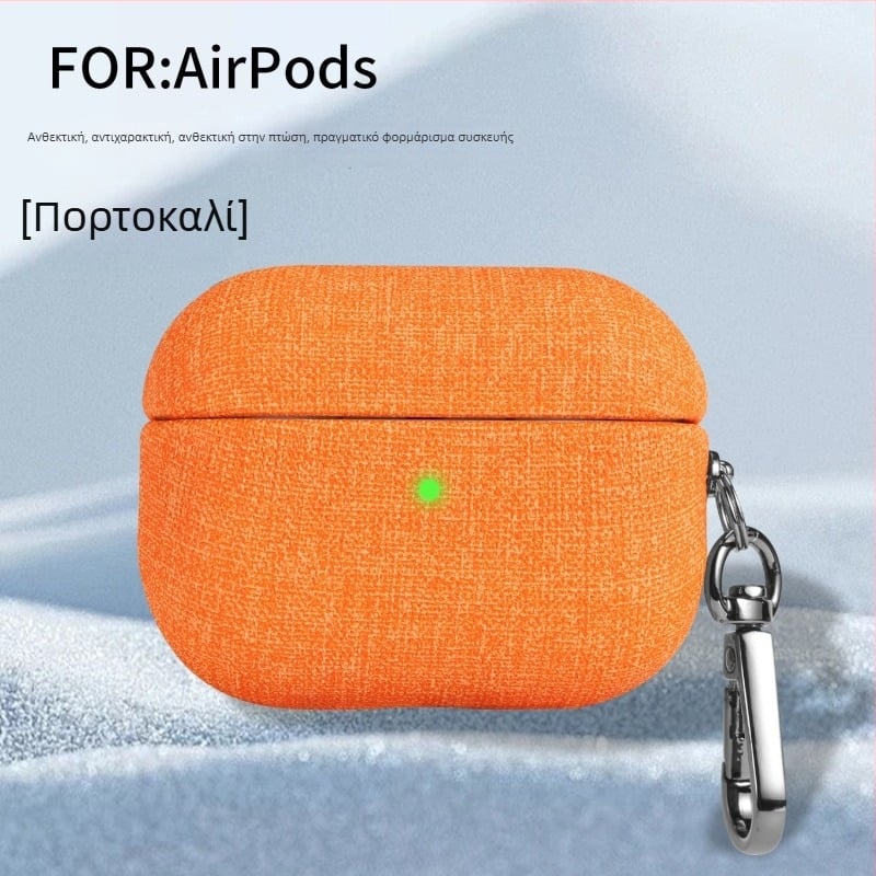 Κάλυμμα προστασίας AirPods Pro 3 / AirPods 4 με βελούδινη υφασμάτινη υφή, φορητό, για Apple
