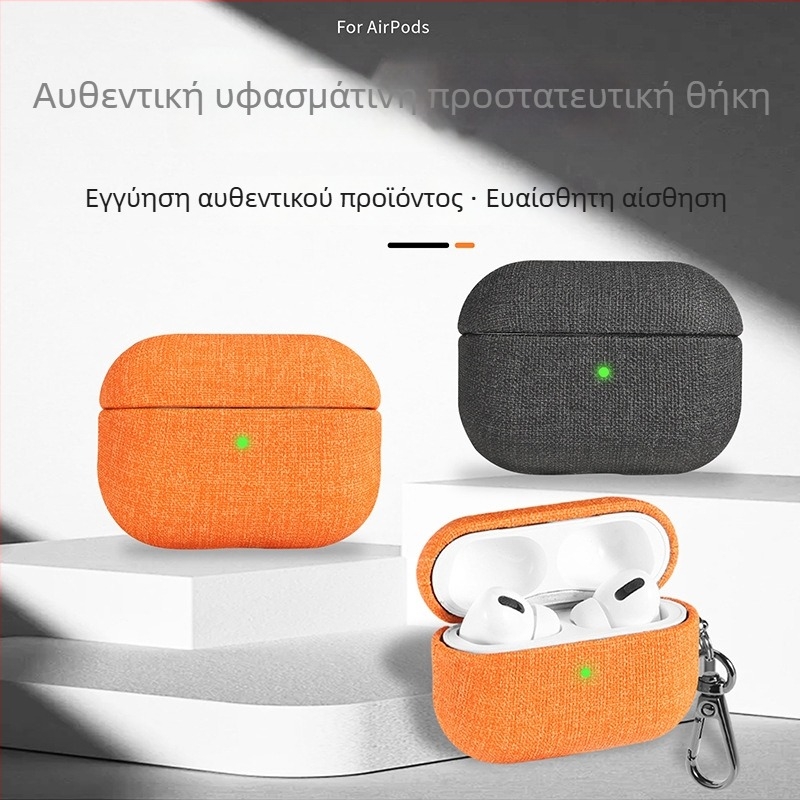 Κάλυμμα προστασίας AirPods Pro 3 / AirPods 4 με βελούδινη υφασμάτινη υφή, φορητό, για Apple