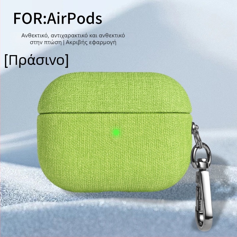 Κάλυμμα προστασίας AirPods Pro 3 / AirPods 4 με βελούδινη υφασμάτινη υφή, φορητό, για Apple