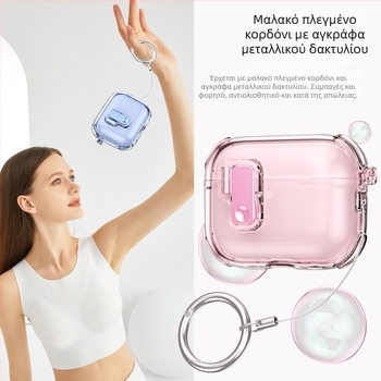Θήκη προστασίας AirPods Pro με αυτόματο αναδυόμενο καπάκι για 2η–3η γενιά