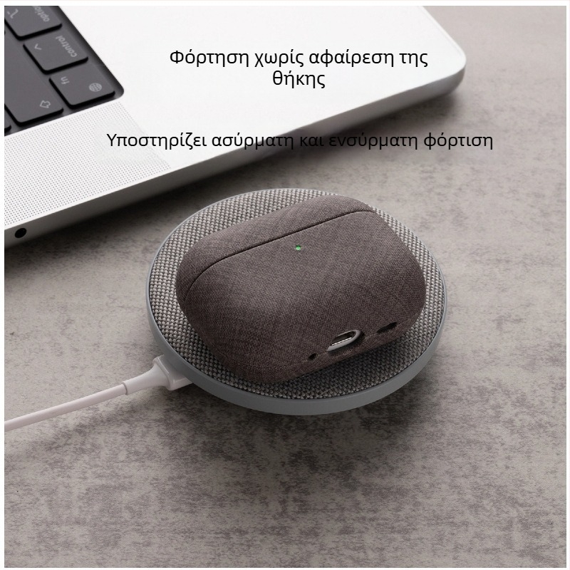 Lopie θήκη προστασίας για Apple AirPods Pro — PU, πλήρης προστασία, χειροποίητη, μοτίβο υφής, υποστηρίζει προσαρμογή