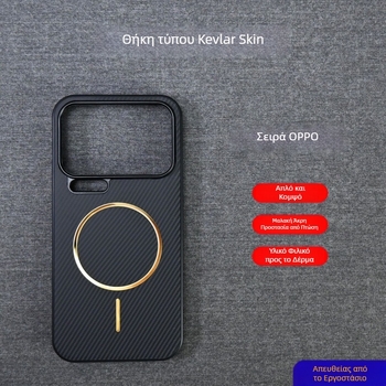 Θήκη Oppo Find X9 Pro – 2-σε-1 προστατευτικό κάλυμμα από συνθετικό δέρμα με υφή Kevlar, ανθεκτικό σε πτώσεις
