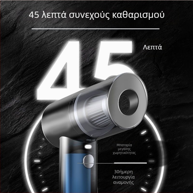 Φορητή χειροκίνητη ηλεκτρική σκούπα 4545 – Ασύρματη επαναφορτιζόμενη, ≤36V, 110W, 2300Pa