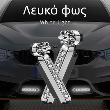Curdy Αιολικό Φως Ημέρας — LED φώτα ημέρας αυτοκινήτου, τροφοδοτούμενα από τον άνεμο, χωρίς καλώδια, λαμπτήρας με μεσαία σχάρα