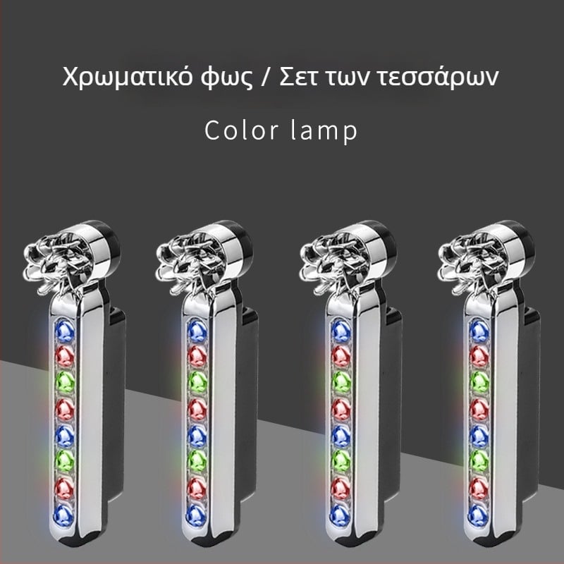 Curdy Αιολικό Φως Ημέρας — LED φώτα ημέρας αυτοκινήτου, τροφοδοτούμενα από τον άνεμο, χωρίς καλώδια, λαμπτήρας με μεσαία σχάρα