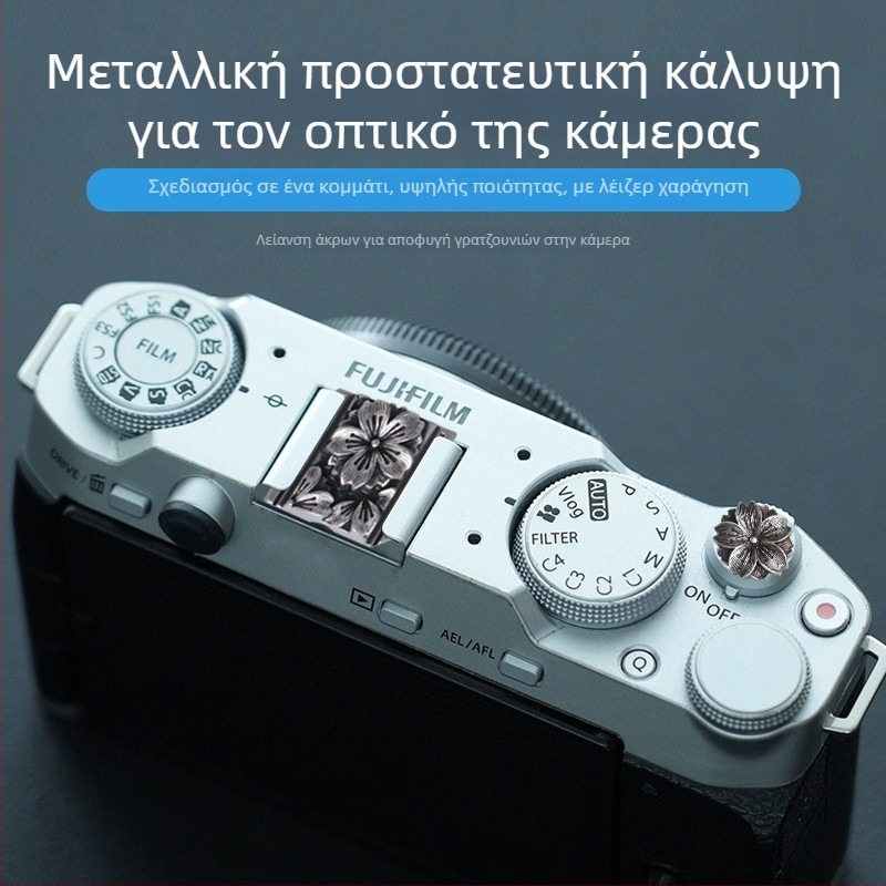 Κάλυμμα ζεστής επαφής κάμερας, συμβατό με Leica, Fuji, Nikon, Canon, Sony και Ricoh GR, με παγκόσμιο νήμα, προστασία από σκόνη, OEM επεξεργασία, συσκευασμένο σε διαφανή ZIP σακούλα