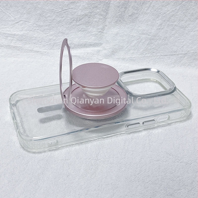 Μαγνητική βάση τηλεφώνου με κλιπ και αναδιπλούμενο τηλεσκοπικό βραχίονα, κυκλική μαγνητική βάση πρόσφυσης, καθολική συμβατότητα, κατασκευή από ABS+TPU+μαγνήτη+αλουμίνιο