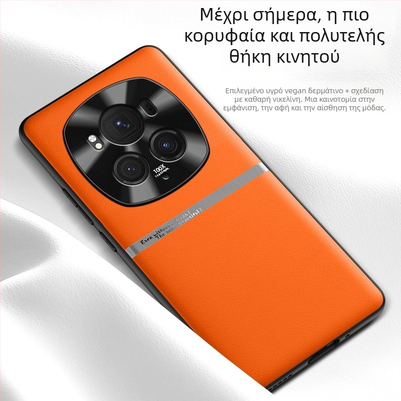 Θήκη τηλεφώνου για Honor Magic6 Pro – Υγρή σιλικόνη με βερνιέρ φινίρισμα και επίχρυση επένδυση, Ανθεκτική σε πτώσεις, Διασπορά θερμότητας, Αντι-δακτυλικά αποτυπώματα