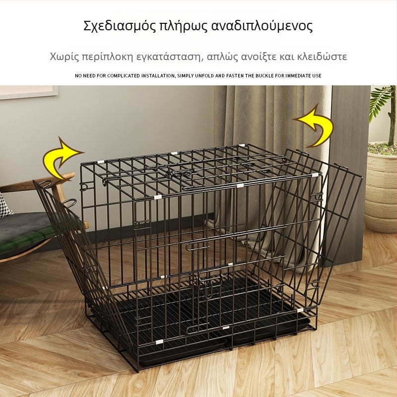 Κλουβί για σκύλους - μεταλλικό κλουβί από σύρμα για σκύλους - εσωτερική/εξωτερική χρήση (Υλικό: Σύρμα; Κατηγορία: Κλωβός; Προορίζεται για: Σκύλους; Εισαγωγή: Όχι; Άδεια IP: Όχι)