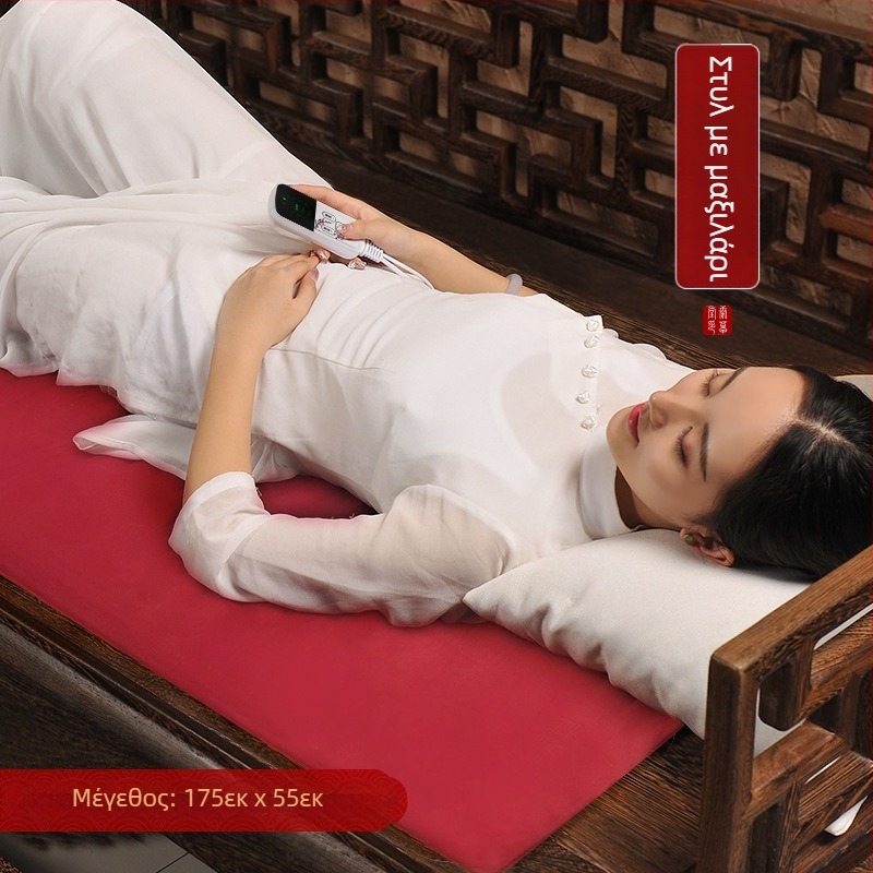 Κυβοειδής θερμή συμπίεση με κόκκινα φασόλια για ολόσωστη θεραπεία – ηλεκτρική θέρμανση, 100W, 220V/50Hz, εύρος θερμοκρασίας 30–80°C, 10 επίπεδα ελέγχου, ύφασμα από λινάρι, CCC πιστοποιημένο