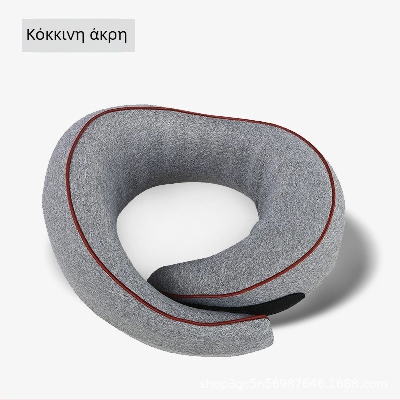 Μαξιλάρι αυχένα σε σχήμα U για ταξίδια από αφρό μνήμης, κάλυμμα από 100% βαμβάκι, φορητό, καθολική εφαρμογή