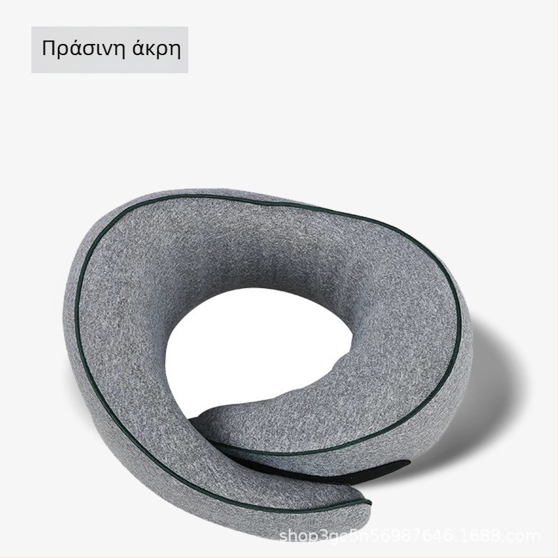 Μαξιλάρι αυχένα σε σχήμα U για ταξίδια από αφρό μνήμης, κάλυμμα από 100% βαμβάκι, φορητό, καθολική εφαρμογή