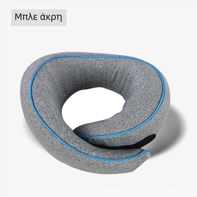 Μαξιλάρι αυχένα σε σχήμα U για ταξίδια από αφρό μνήμης, κάλυμμα από 100% βαμβάκι, φορητό, καθολική εφαρμογή