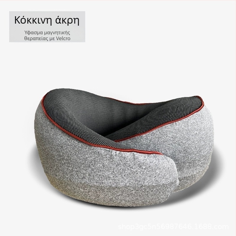 Μαξιλάρι αυχένα σε σχήμα U για ταξίδια από αφρό μνήμης, κάλυμμα από 100% βαμβάκι, φορητό, καθολική εφαρμογή