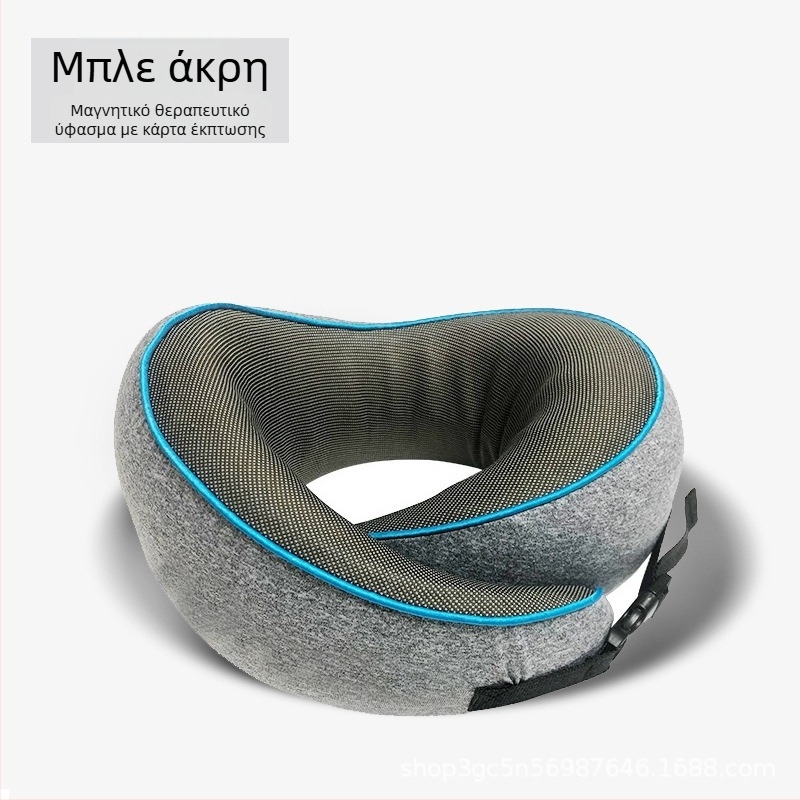 Μαξιλάρι αυχένα σε σχήμα U για ταξίδια από αφρό μνήμης, κάλυμμα από 100% βαμβάκι, φορητό, καθολική εφαρμογή