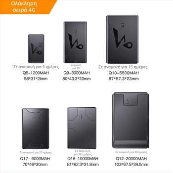 4G GPS παρακολουθητής αυτοκινήτου με ακρίβεια GPS 5 m, διάρκεια μπαταρίας 45 ημερών, αποθήκευση στο νέφος και ειδοποιήσεις συναγερμών