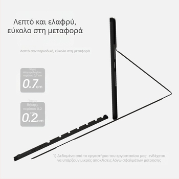 Bluetooth πληκτρολόγιο 10 ιντσών με φωτισμό πίσω, αφής για iPad και ταμπλέτες, εξαιρετικά λεπτή με μαγνητική προσάρτηση
