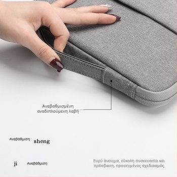 Θήκη λάπτοπ με χειρολαβή, συμβατή με MacBook Air 13,3-ιντσών και Huawei 14-ιντσών