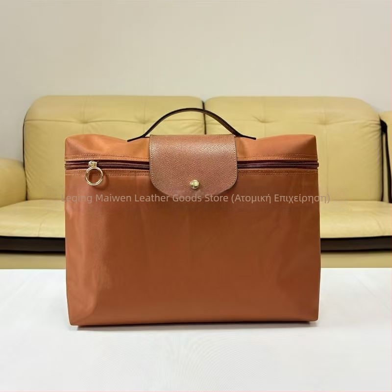 Αδιάβροχη τσάντα φορητού υπολογιστή από Oxford ύφασμα με εσωτερική επένδυση από νάιλον, διπλωτή, χωρά A4 έγγραφα, unisex, καλοκαίρι 2024