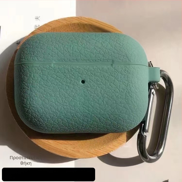 Θήκη σιλικόνης για AirPods Pro με μοτίβο lychee, μαλακό περίβλημα, στυλ καρτούν, κατασκευή με έγχυση