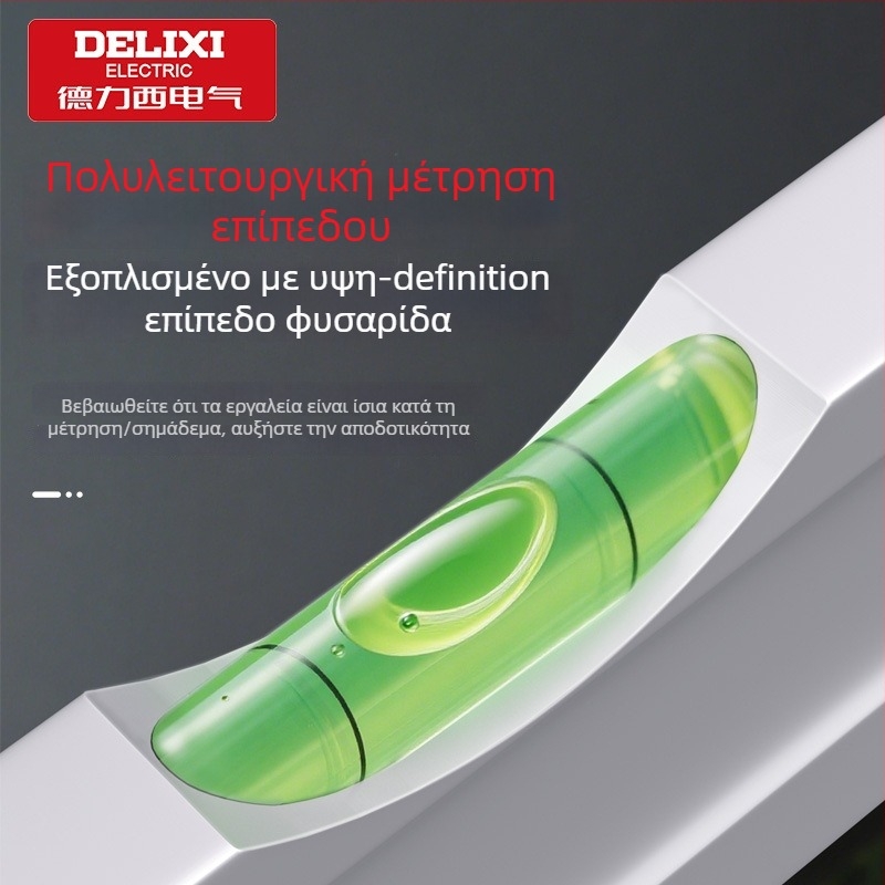 Delixi Electric Αλουμινένιος κανών για ξυλουργικές εργασίες, 90° ορθογώνιο, πλήρως αλουμινένιος, παχυνμένος, πολυλειτουργικός, υψηλής ακρίβειας