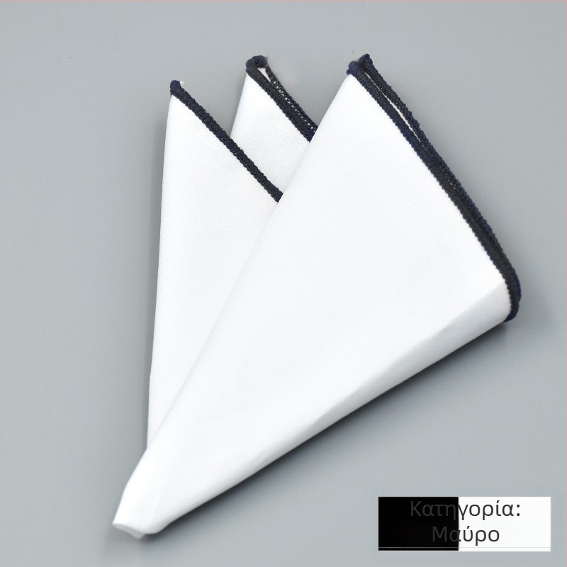 Βαμβακερό τετράγωνο τσέπης για σακάκι, μονοχρωματικό σχέδιο, Jacquard ύφανση, επένδυση από βαμβάκι