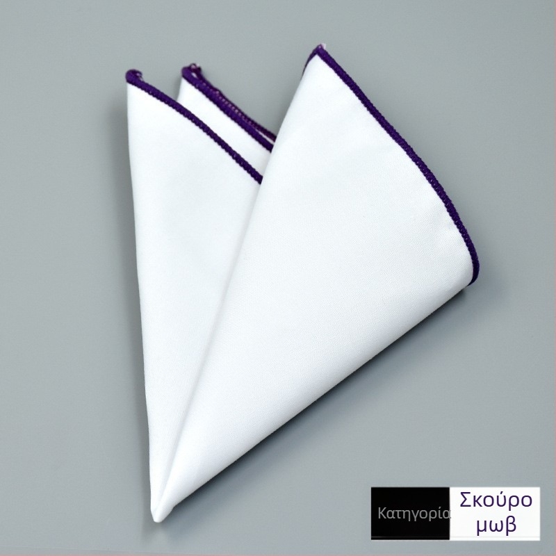 Βαμβακερό τετράγωνο τσέπης για σακάκι, μονοχρωματικό σχέδιο, Jacquard ύφανση, επένδυση από βαμβάκι