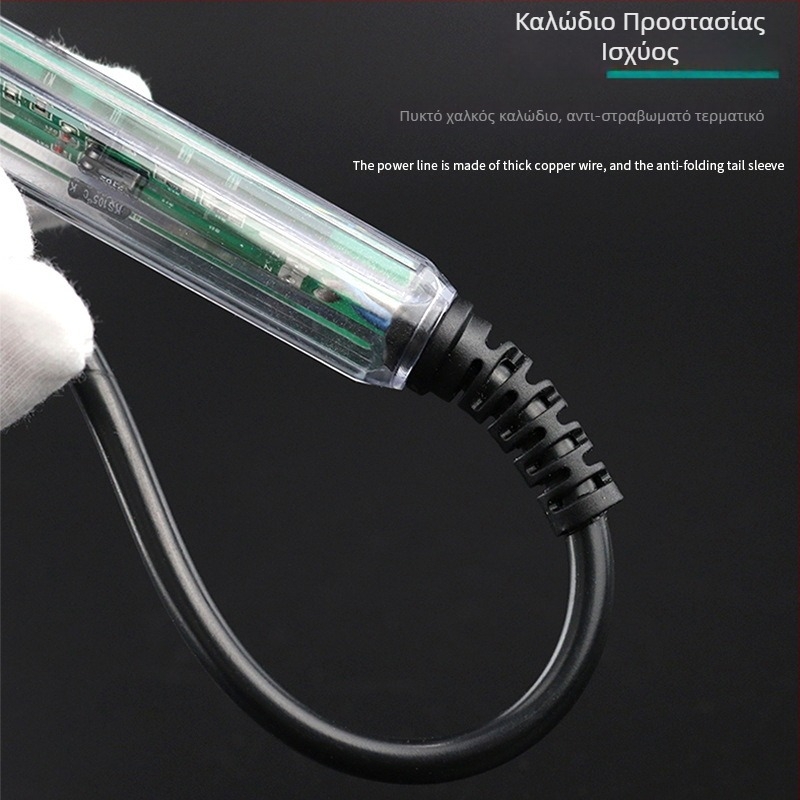 Yellow Flower 60W 220V ηλεκτρικό κολλητήρι συγκόλλησης με ρύθμιση θερμοκρασίας για ηλεκτρονικές και ηλεκτρικές συγκολλήσεις