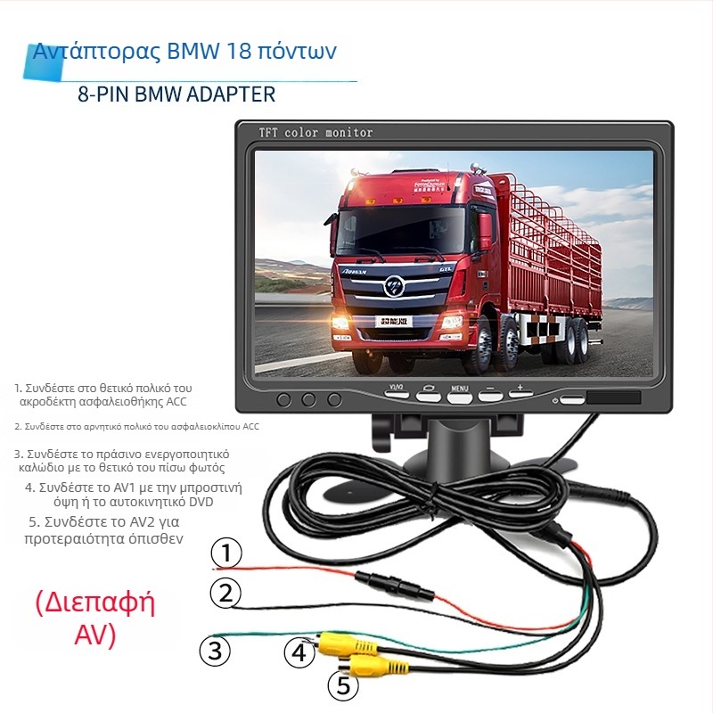 Οθόνη LCD αυτοκινήτου 701 – NP-συμβατή, επιτραπέζιου τύπου οθόνη, ανάλυση 480x272 / 800x480