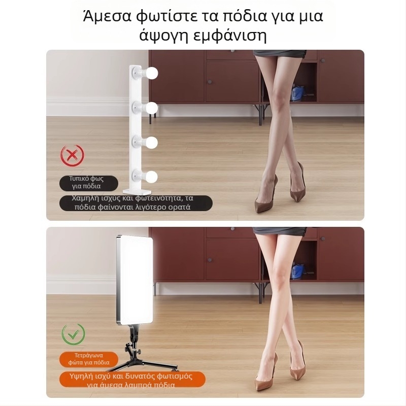 Φορητό φως φωτογράφισης με δυνατότητα ρύθμισης φωτεινότητας και θερμοκρασίας χρώματος, χωρίς αυτόνομη παροχή ρεύματος