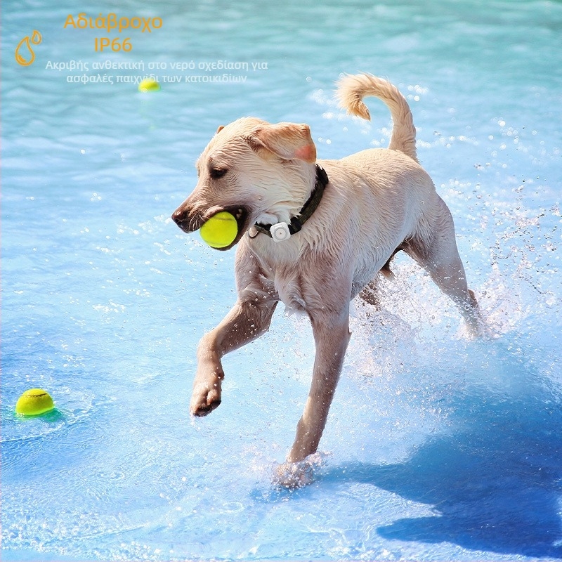 GPS ιχνηλάτης κατοικίδιου με παρακολούθηση υγείας, θερμοκρασίας και καρδιακών παλμών για σκύλους και γάτες – συμβατό με Android και iOS, μπαταρία 600mAh, USB 2.0, ABS+PC περίβλημα