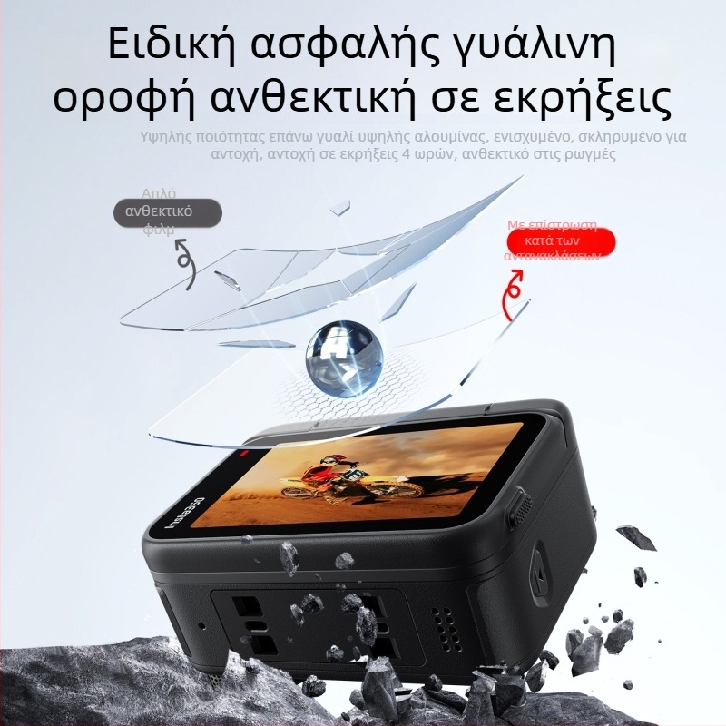 Προστατευτικό οθόνης και φακού Insta360 AcePro2 — tempered glass, AR αντι-ανακλαστική επίστρωση