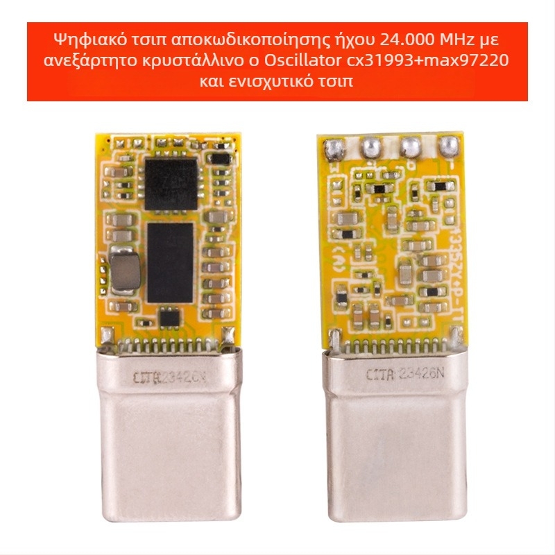 Bartok LY03 Ακουστικό DAC με ενισχυτή – Type-C προσαρμογέας ήχου για κινητά, συμβατός με Huawei, Samsung, Xiaomi και iPhone 15/16 (CX31993, MAX97220 ενισχυτές)