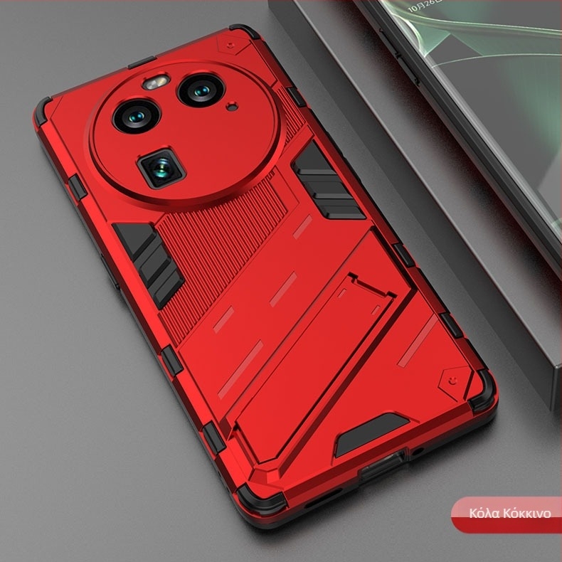 OPPO X6 Pro Θήκη κινητού δύο-σε-ένα με στήριγμα, προστασία από πτώσεις — TPU+PC, χύτευση με έγχυση