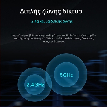 Ezviz H6 εσωτερική Wi‑Fi cloud κάμερα με pan-tilt, 340° οριζόντια, 130° κάθετη, 4MP