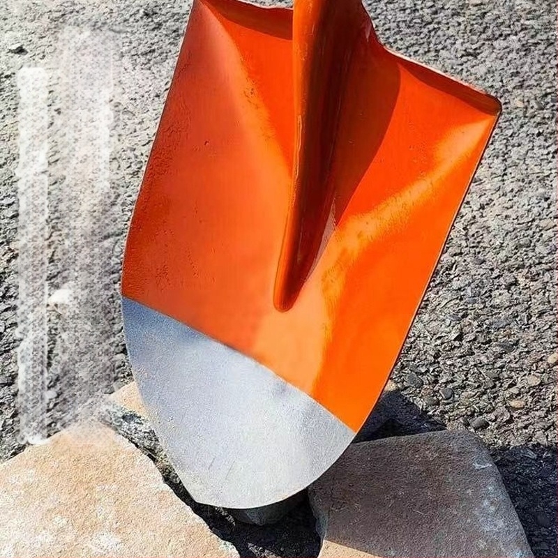 Φτυάρι από μανγκάνιο χάλυβα με τετράγωνη λάμα για γεωργική χρήση και εξωτερικούς χώρους