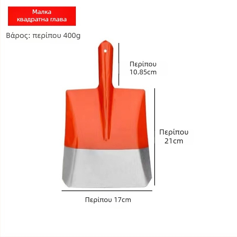 Φτυάρι από μανγκάνιο χάλυβα με τετράγωνη λάμα για γεωργική χρήση και εξωτερικούς χώρους