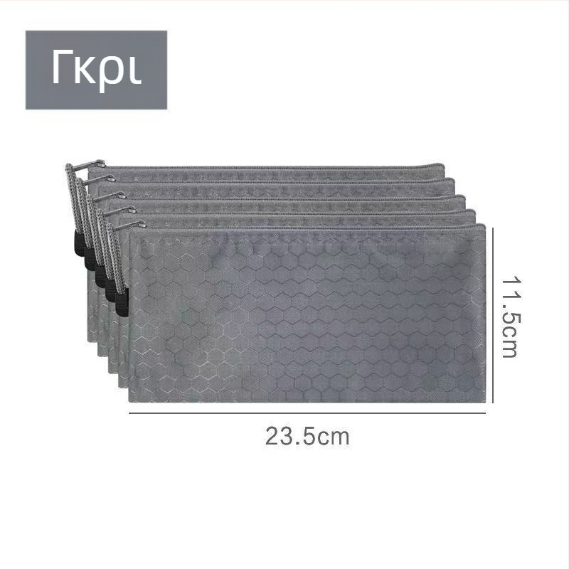 Ορθογώνιο τσαντάκι από ύφασμα Oxford με φερμουάρ για αποθήκευση μετρητών, κερμάτων και ταυτότητας, αδιάβροχη.