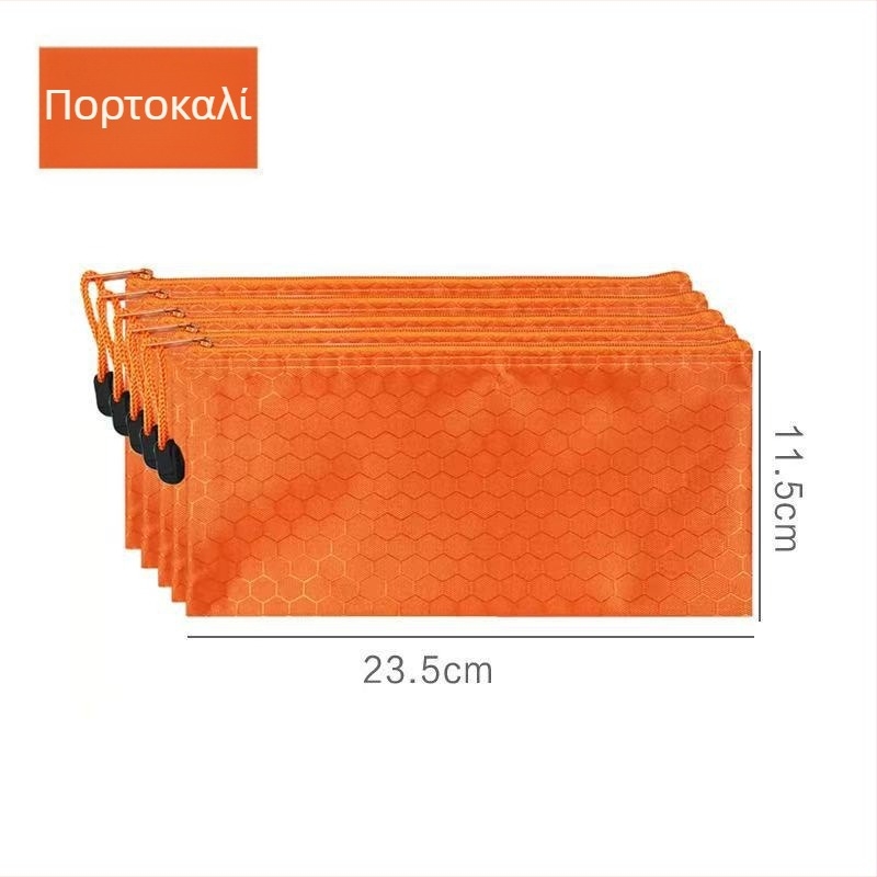 Ορθογώνιο τσαντάκι από ύφασμα Oxford με φερμουάρ για αποθήκευση μετρητών, κερμάτων και ταυτότητας, αδιάβροχη.