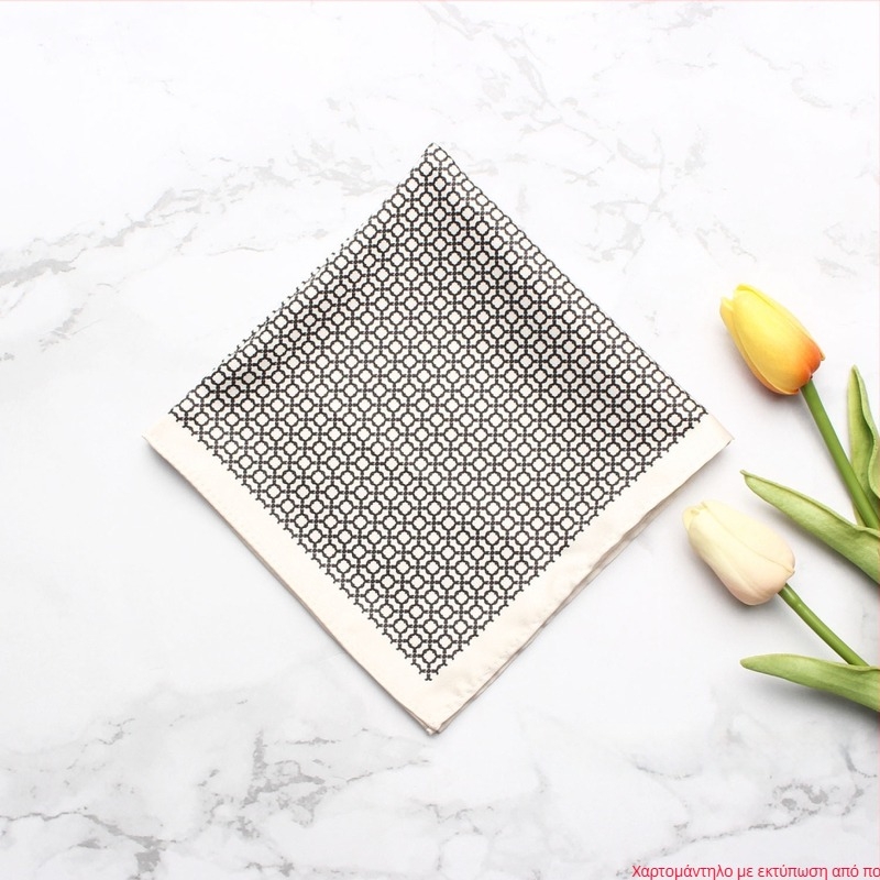 Μαντήλι τσέπης με εκτυπωμένο μοτίβο, πολυεστέρας, unisex, χαλαρό στυλ