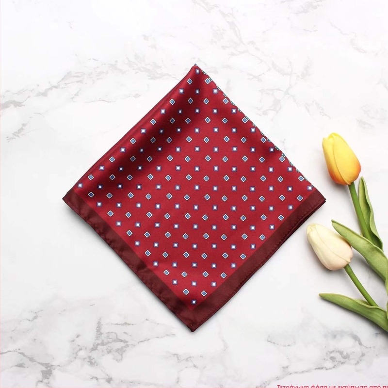 Μαντήλι τσέπης με εκτυπωμένο μοτίβο, πολυεστέρας, unisex, χαλαρό στυλ